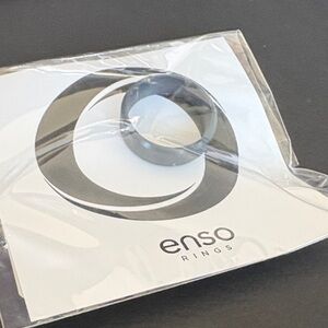 Enso Rings Men's Black Silicone Ring - Classic Comfort